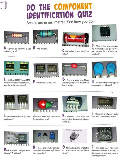 electronic component identification|Component Identification: Tips for Engineers and Maker Pros.